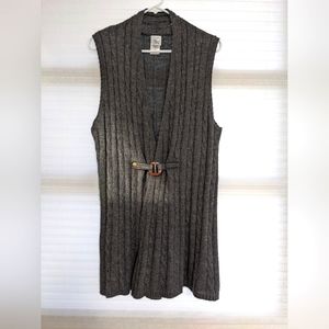 Sweater Vest 1X dark gray